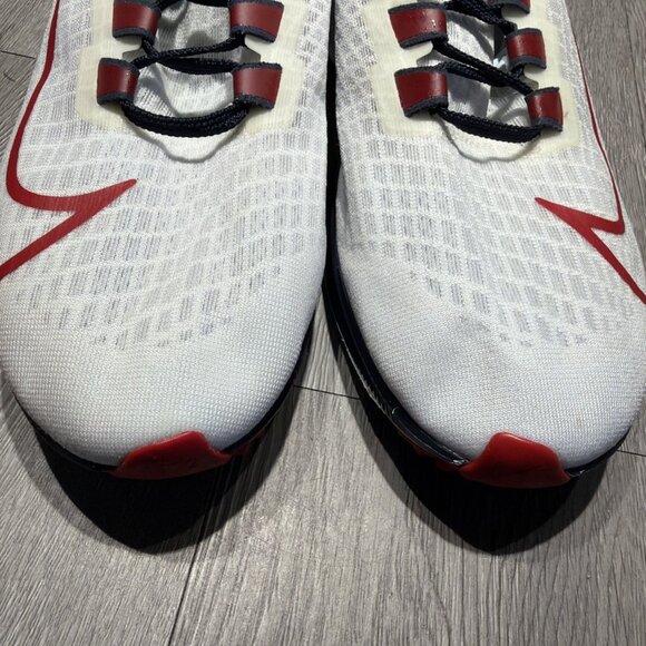 Nike Air Zoom Pegasus 37 White Red Houston Texans NFL Men Sz 10.5 Running Shoes main image 9